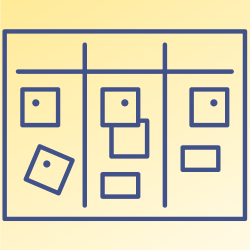 white and kanban boards