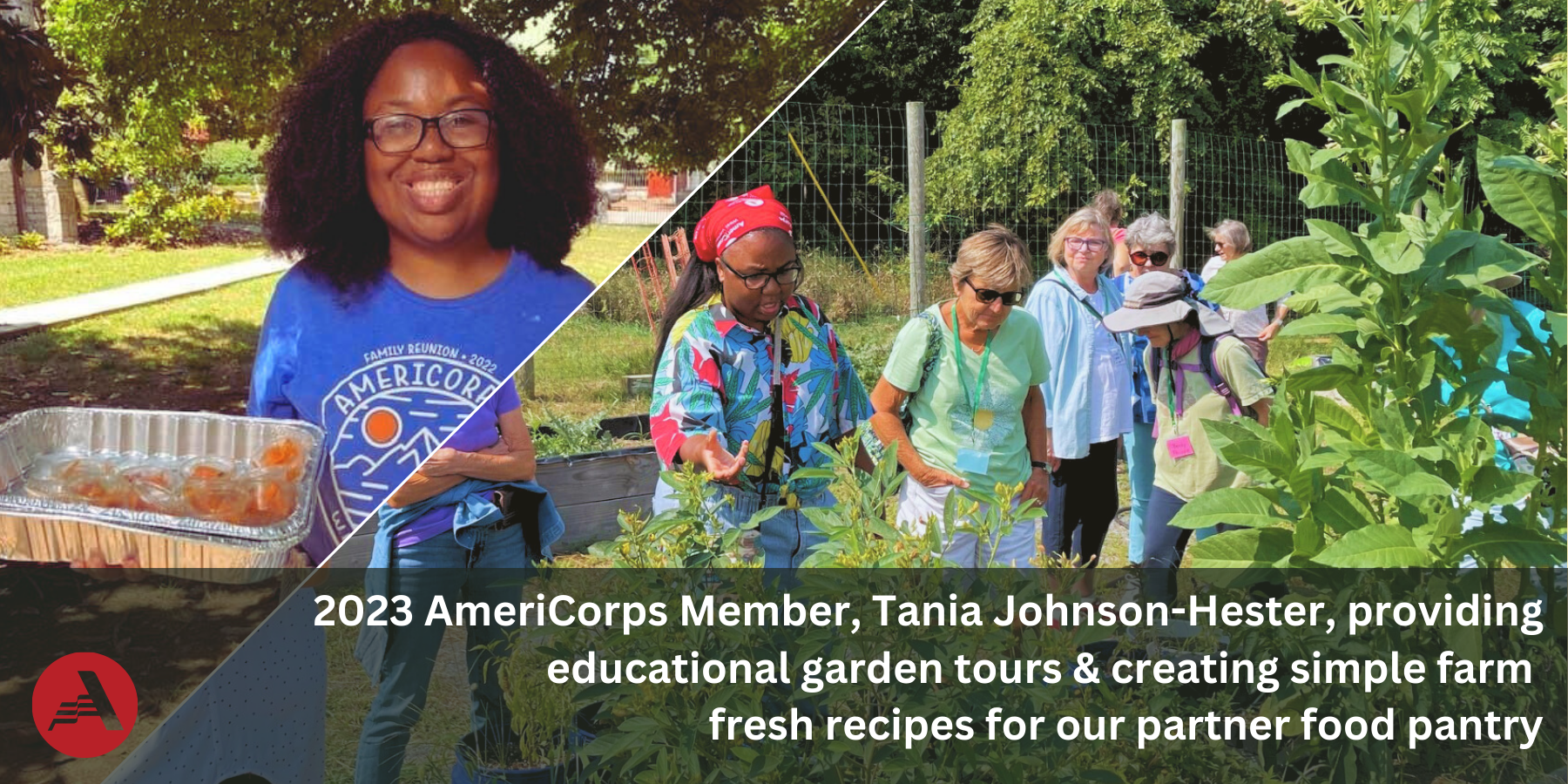 americorps member at Tabler Farm