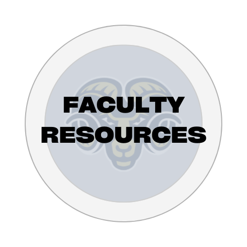 button reads "faculty resources"