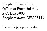 Office of Financial Aid Address