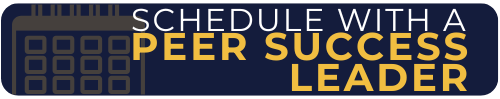 Schedule with a Peer Success Leader Button.