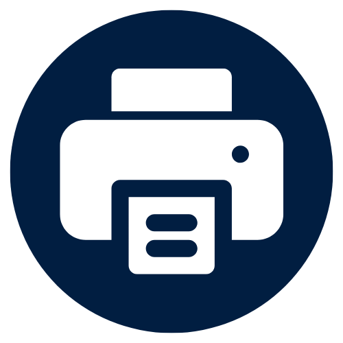 Icon with printer/fax machine.