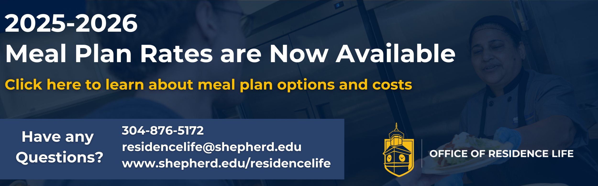 Button to view 2025-26 Meal Plan options PDF