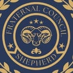 Shepherd Fraternity Council logo with Ram head in medalion