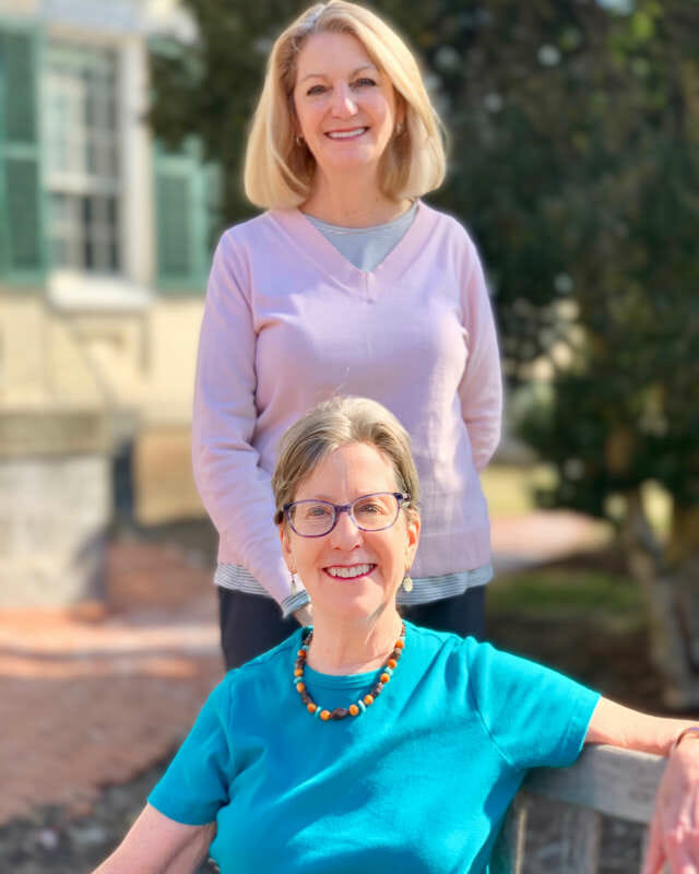 Mary Bell (front) with Monica Lingenfelter, executive vice president of the Shepherd University Foundation.