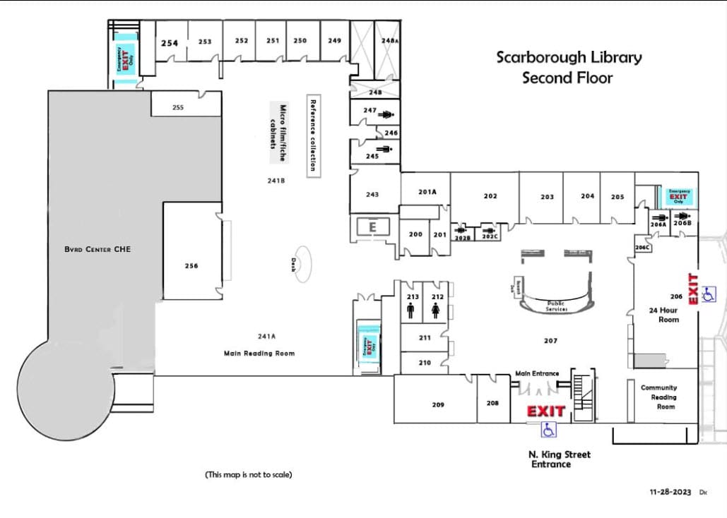 Shepherd University | Library | Library Directions Floor Plans