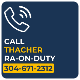 Button to Call Thacher Hall RA on Duty (304-671-2312)