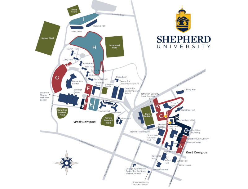 Shepherd University Parking Map_2025