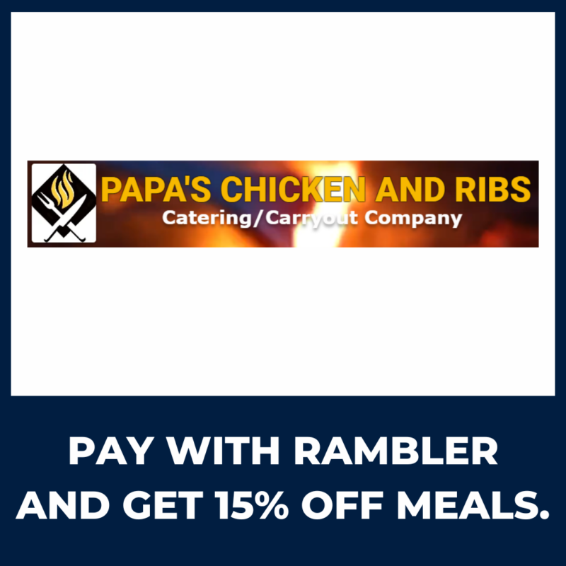 button for papas chicken and ribs