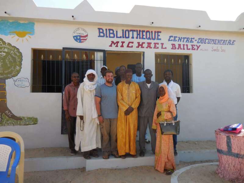 Michael Bailey '12 in Senegal as a Peace Corps volunteer