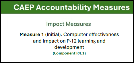 Table showing CAEP Accountability Measure 1