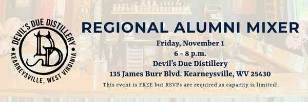Regional Alumni Mixer - Devil's Due Distillery - header
